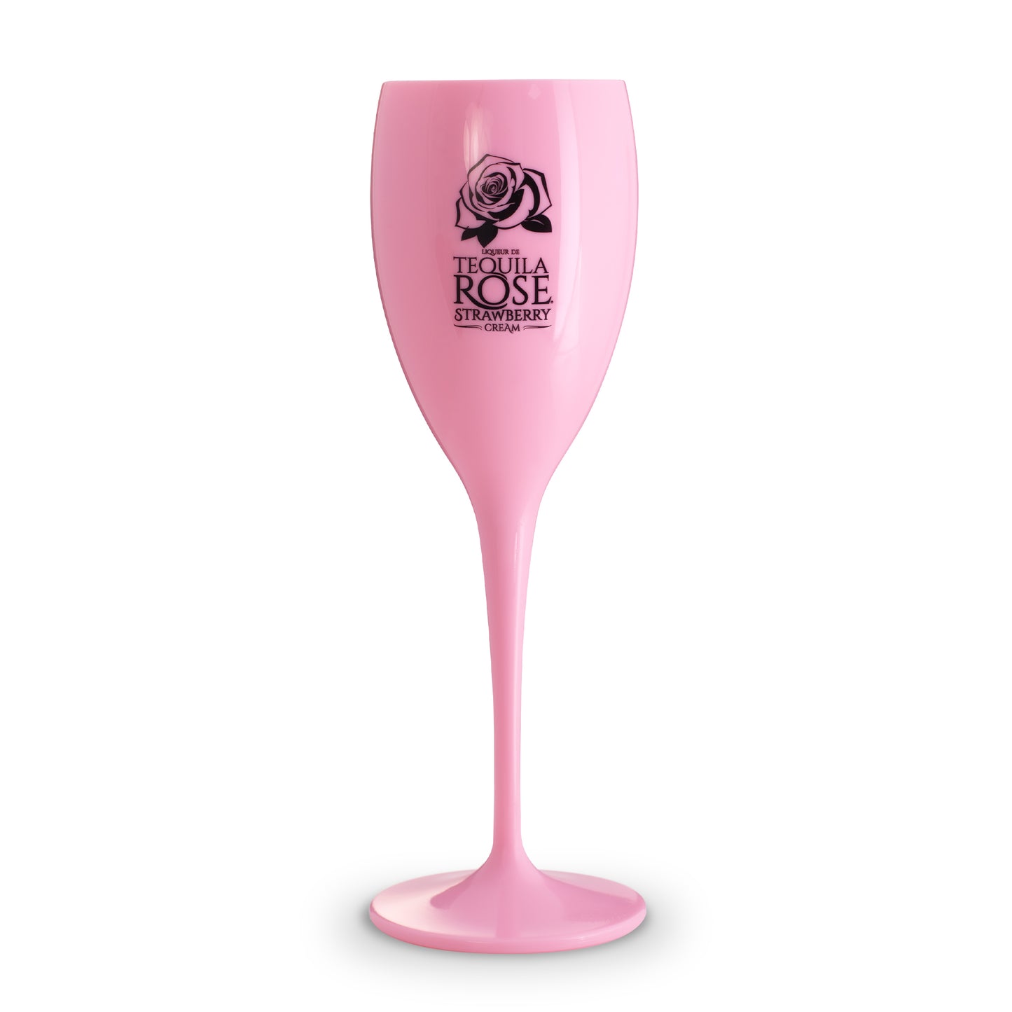 Tequila Rose Pink Plastic Flutes